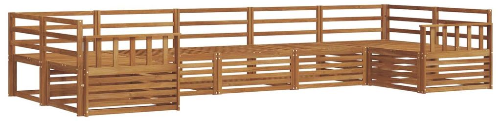 vidaXL Outdoor-Sofagarnitur 7 pcs Natur
