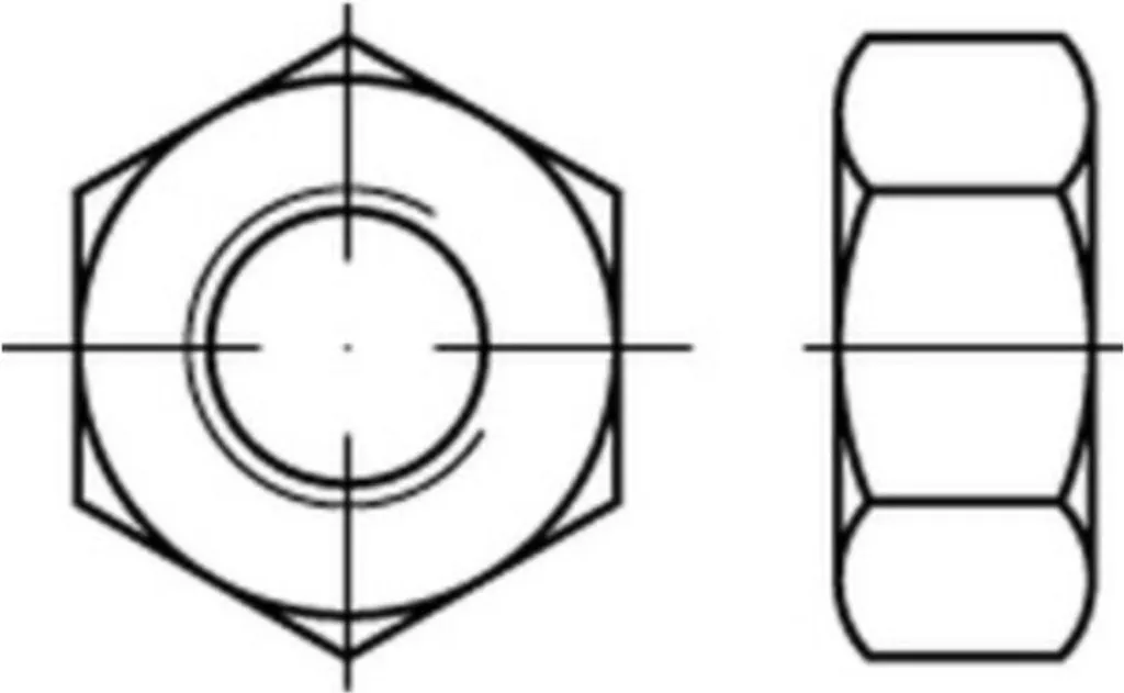 Écrou hexagonal à filetage fin ISO 8673 M42x1,5 Reyher en acier robuste
