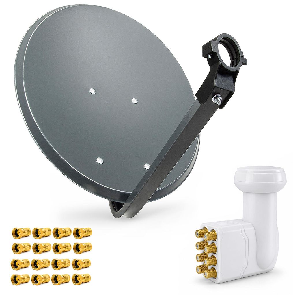 PremiumX SAT Anlage 80cm Satellitenschüssel Octo LNB 16x Produktbild 
