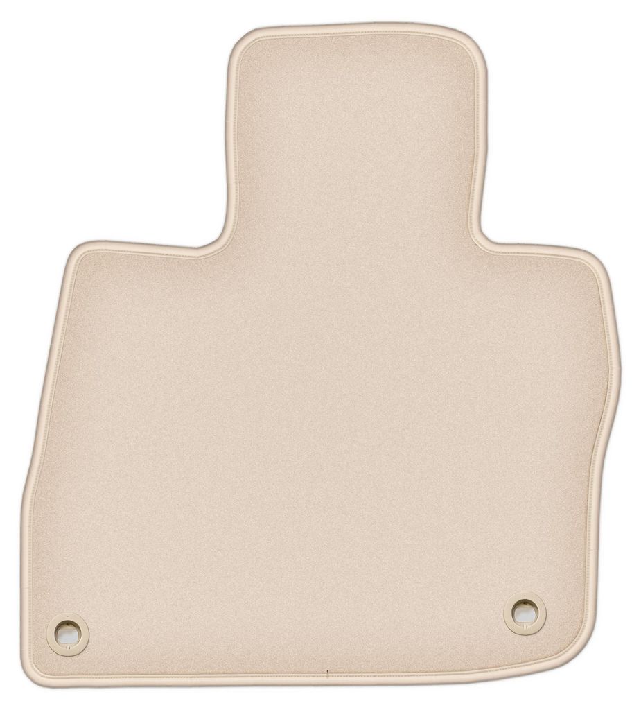 DURBAN Beige Velours-Fahrerfußmatte für Honda Civic VIII (UFO) Schrägheck (2006-2012)