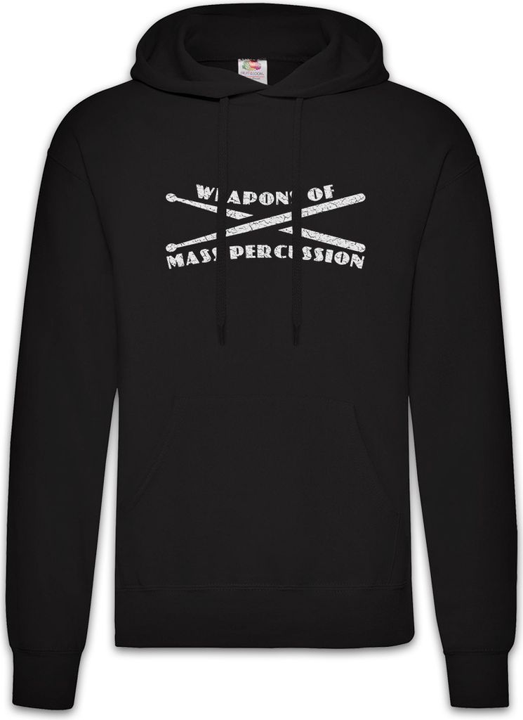 Urban Backwoods Weapons Of Mass Percussion, Herren Hoodie, Farbe: Schwarz, Größe: 3XL