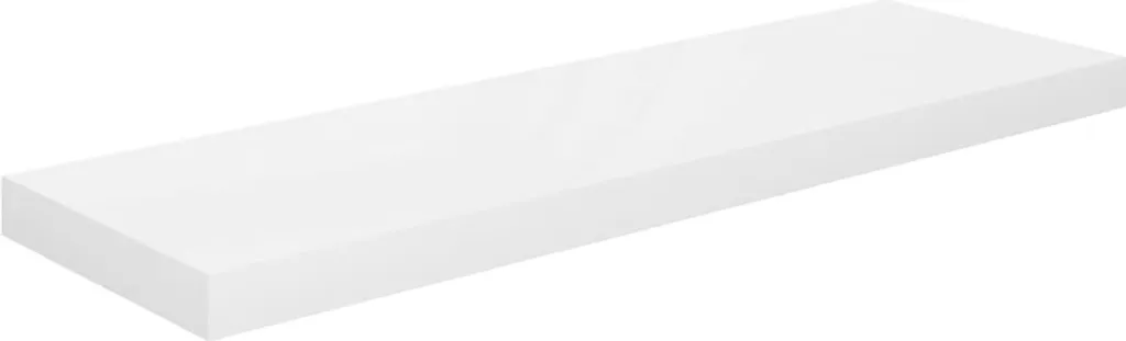SYFAX Scaffale a Parete Bianco Lucido 80x23,5 cm in MDF | Mensola Design