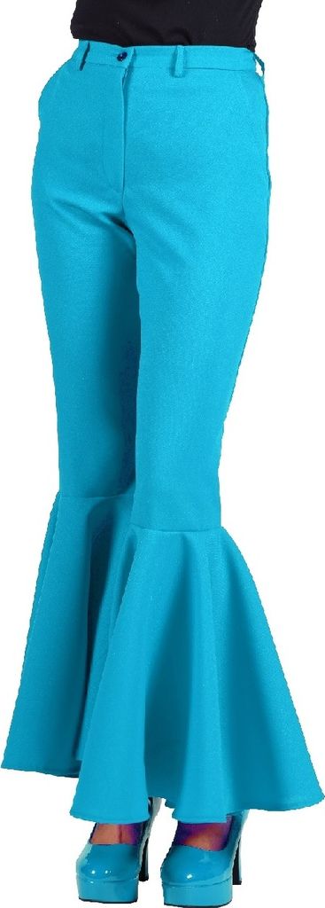 T2945-1500-S türkis Damen Schlaghose Discohose Hippiehose Gr.S
