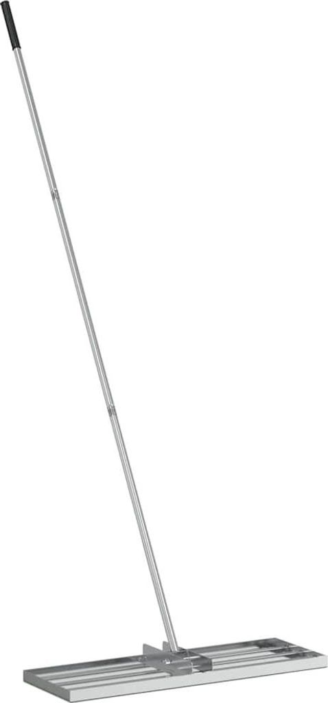 vidaXL Gartenrechen Silber 75 x 25 x 200 cm Edelstahl