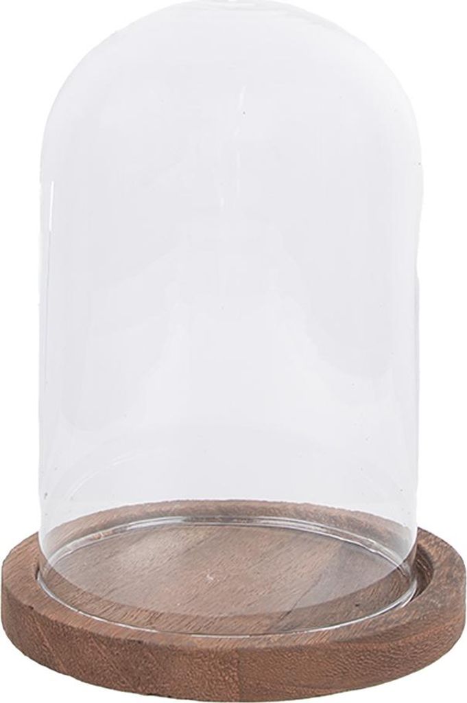 Clayre & Eef Glocke Ø 12x16 cm Transparant Glas Produktbild 