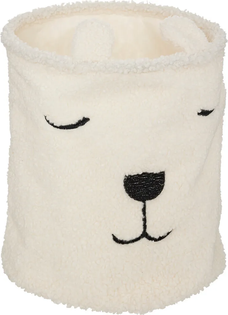 Panier de rangement pour chambre d'enfant ours bouclé TOY - Ø 35 cm