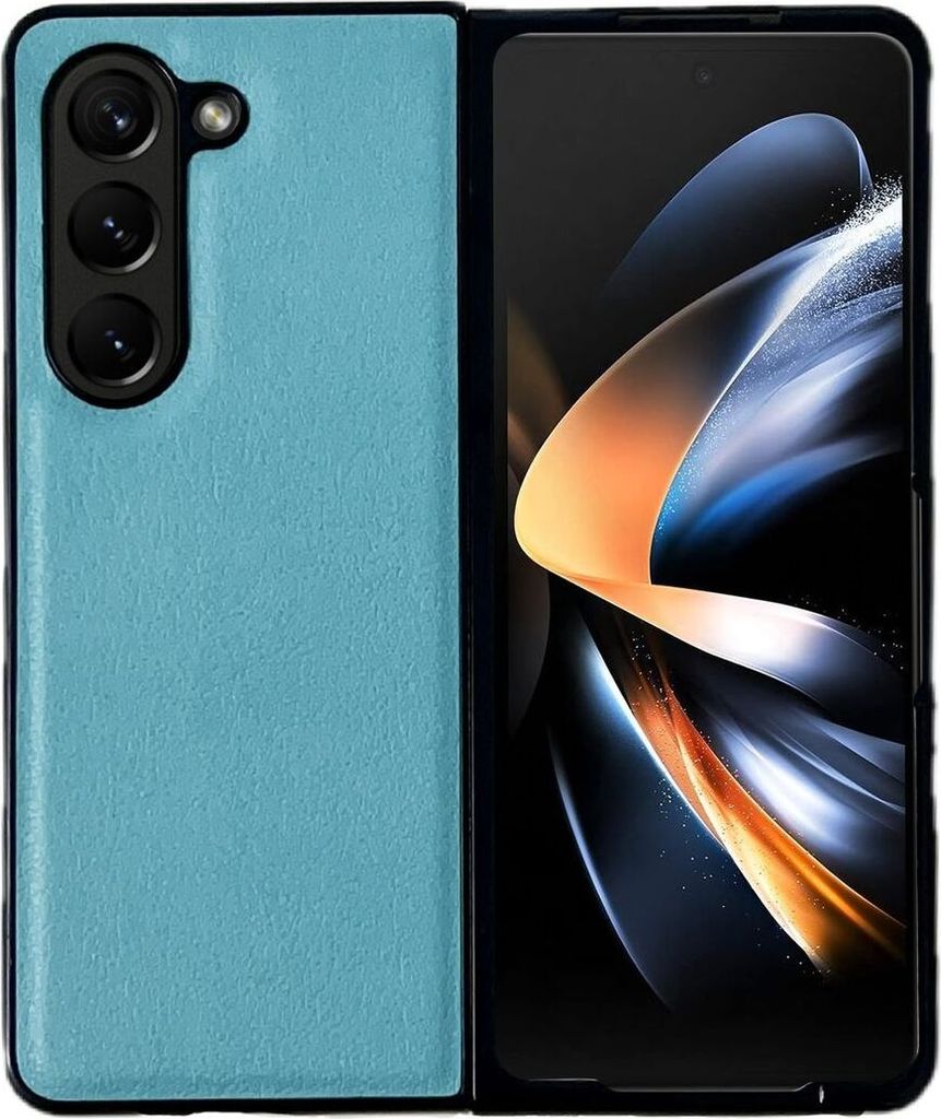 König Design Hülle kompatibel mit Kunststoff Soft Handyhülle - Handy Case Blau