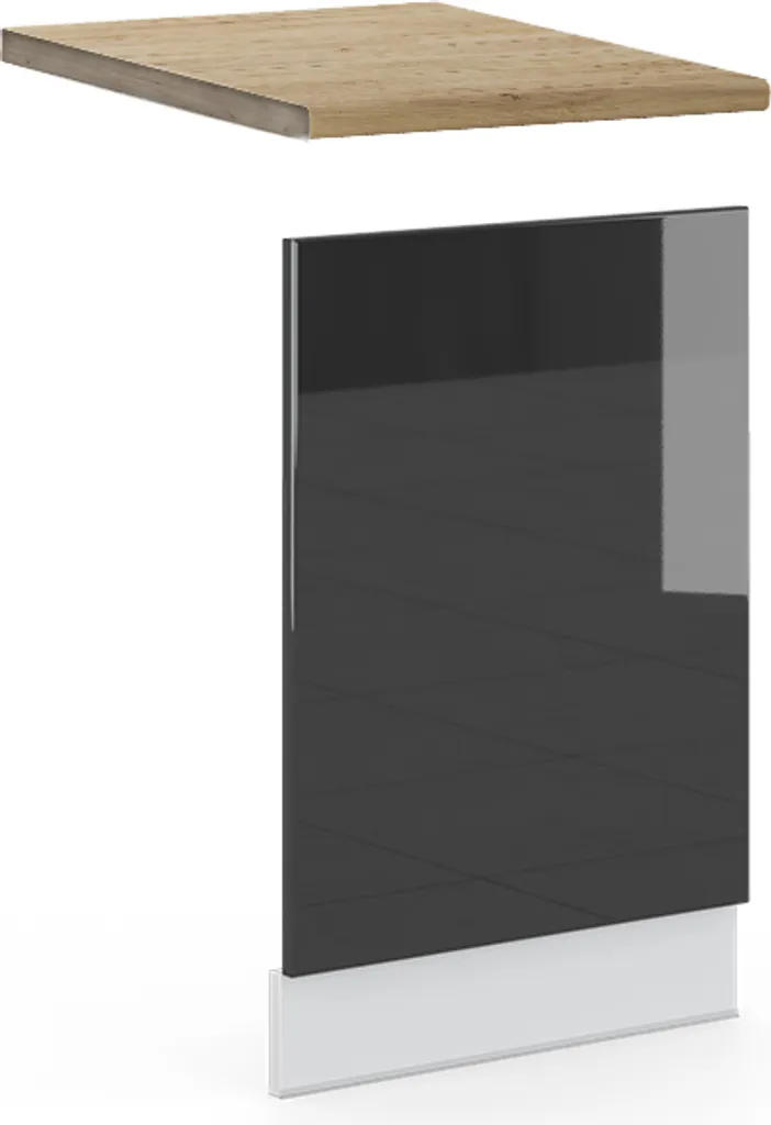 Vicco Fame-Line Pannello Frontale 45cm Rovere e Antracite | Cucina Moderna