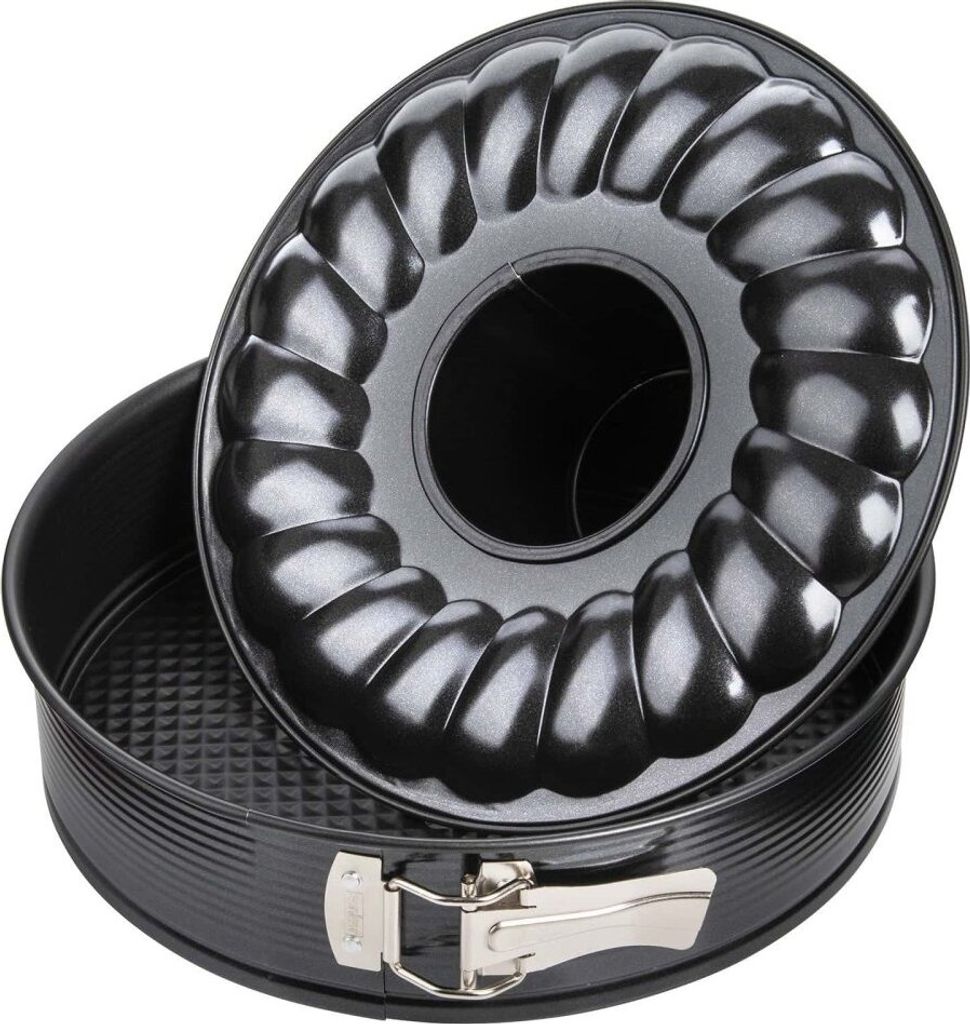 Zenker Springform BlackMetallic mit Flach- und Rohrboden, Ø Produktbild 1