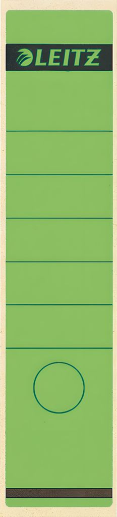 Leitz 1640-00-55 1640 Rückenschilder - Papier, lang/breit, 10 Stück, grün