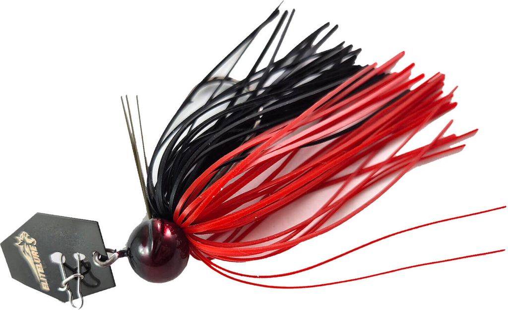 BIM Tackle Roaring Lion Bladed Jig Chatter Bait Black & Red 5g