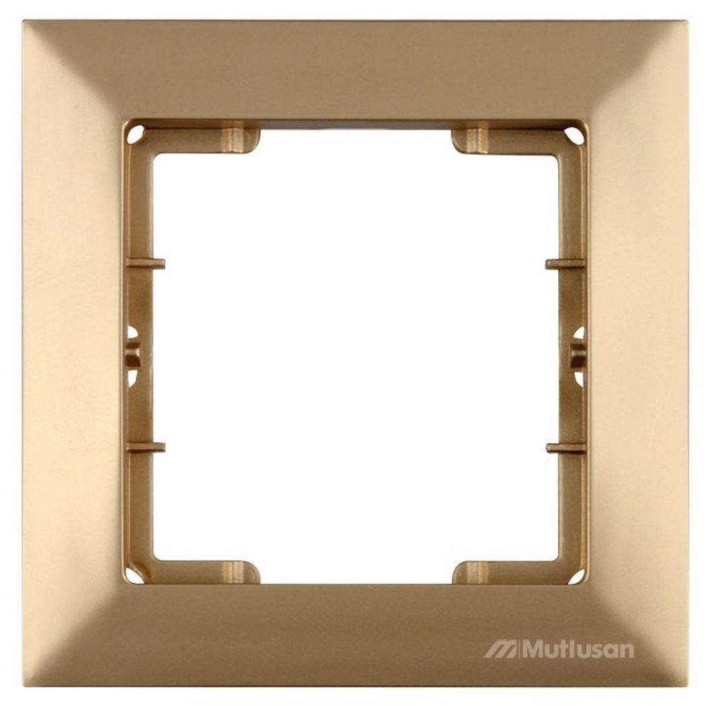 1-fach Rahmen Gold Optik – Unterputz IP20 für Innen – Produktbild 