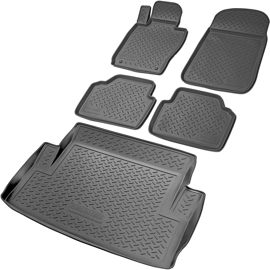 Fußmatten & Kofferraumwanne Set passend für BMW 3er E90 Limousine, 2005-2011