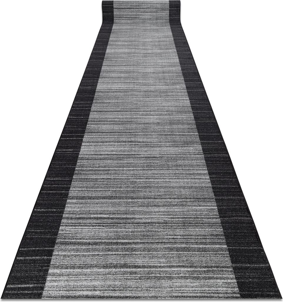 Läufer auf Gummi STREIFEN 57 cm anthrazit Grau 57x850 cm