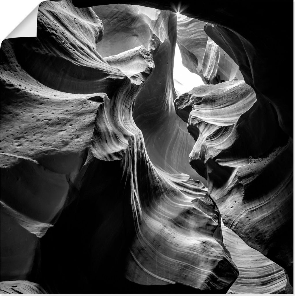 ARTland Poster Antelope Canyon I Größe: 30x30 cm