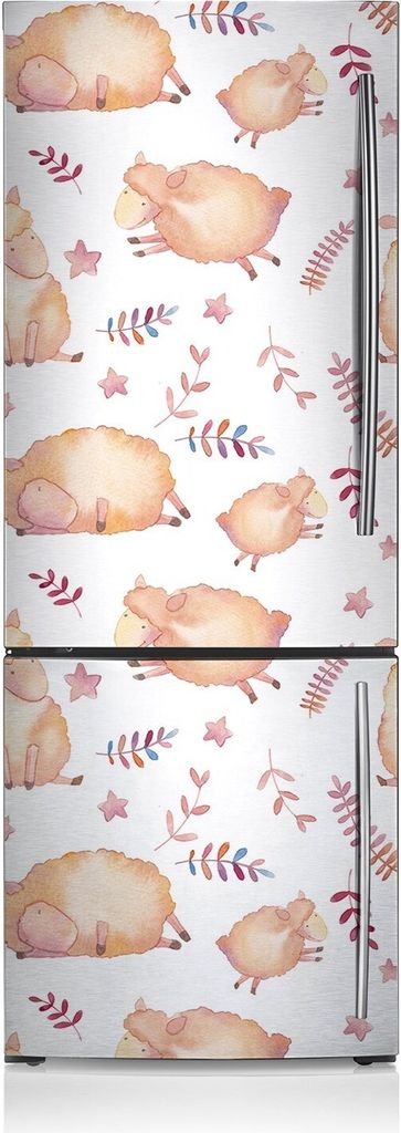 Magnetfolie Aufkleber Kühlschrankmagnete 60x205 cm - Schaf
