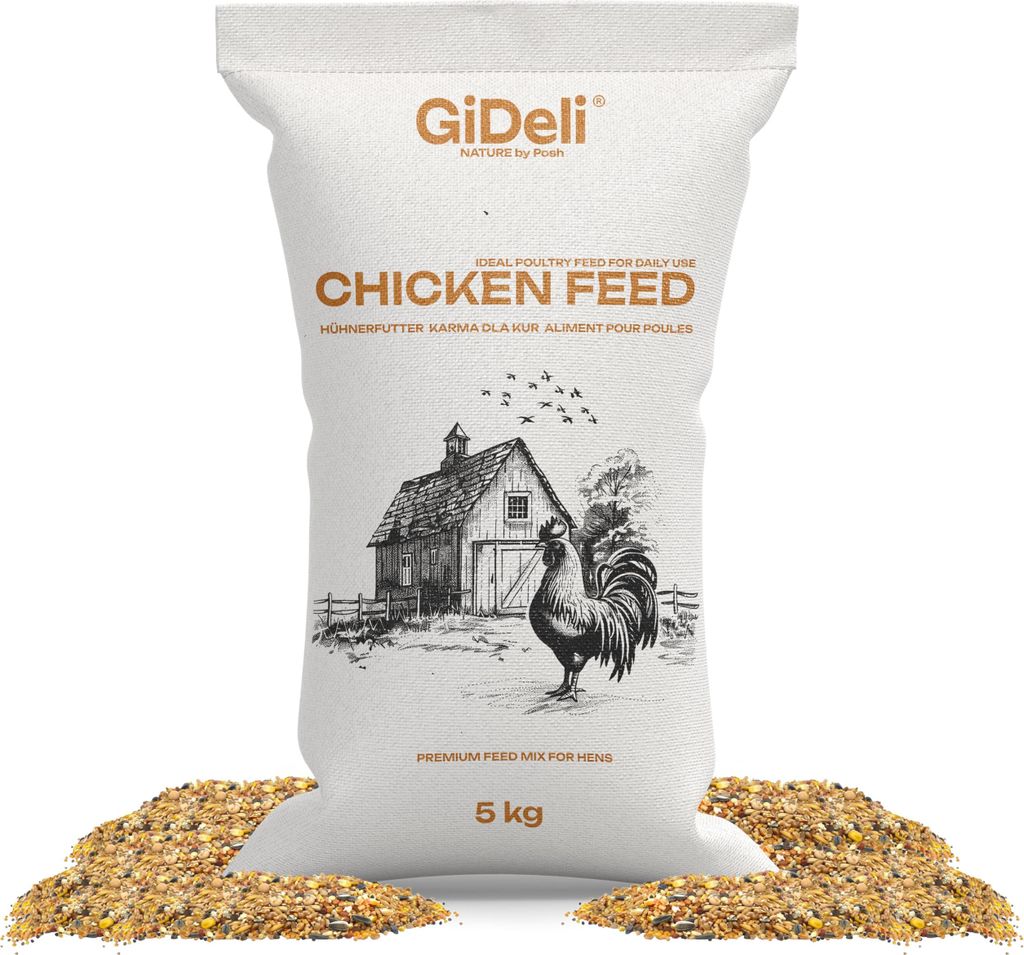 Hühnerfutter 5 kg Legemehl Alleinfutter Legeleistung Gentechnikfrei GiDeli