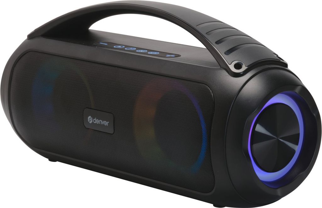 Denver Bluetooth-Lautsprecher mit Lichteffekten.