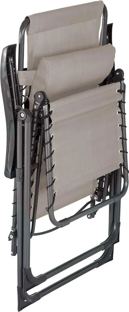 Transat multiposition Zero Gravity en acier et polyester beige 113cm - 6