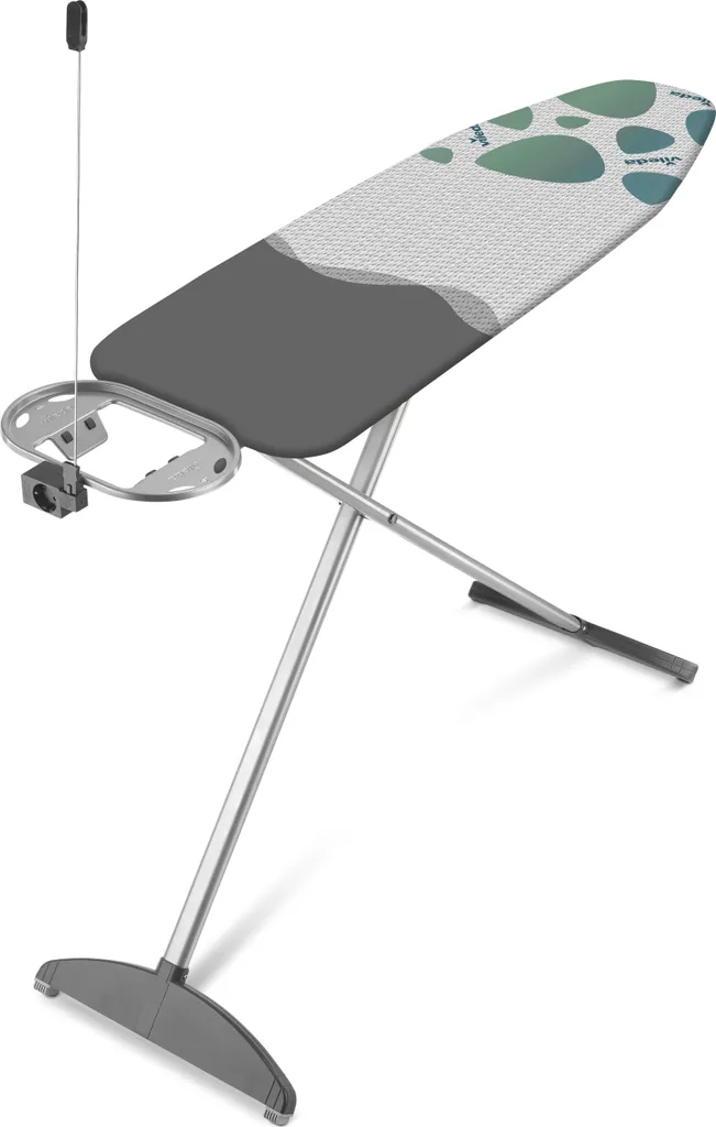 Vileda Park & Go Plus Table à Repasser avec Zone Repos Fer 120 x 38 cm
