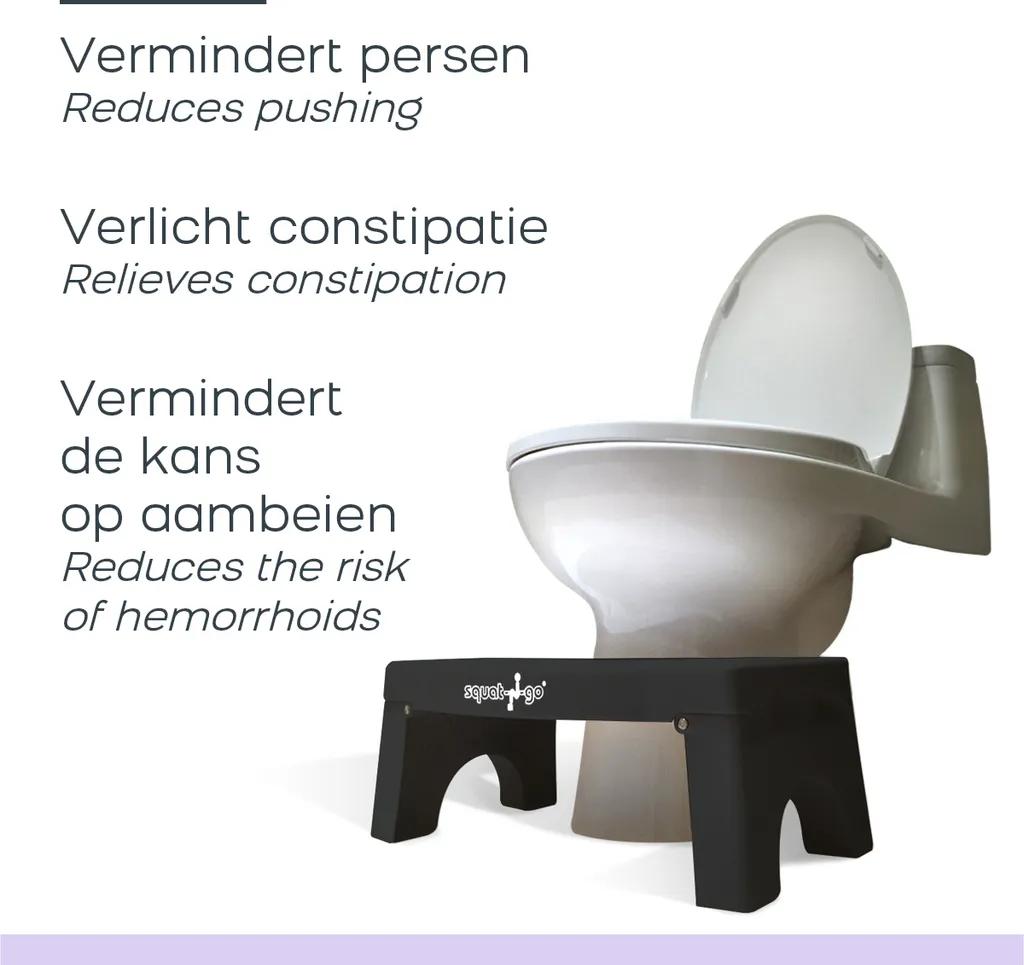 Squat-n-Go Tabouret de Toilette Vert - Adieu Constipation et Tensions - 4