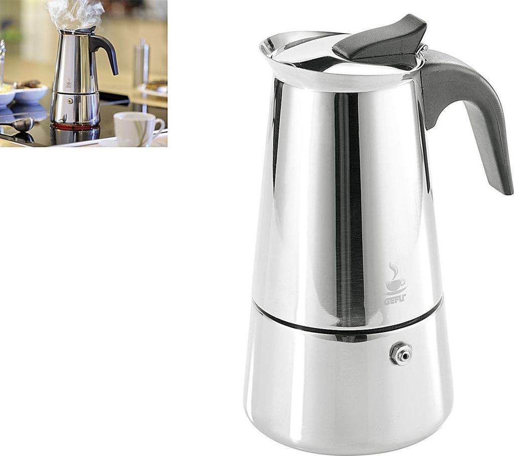 GEFU 16160, Moka kanvica, Nerezová oceľ, Plast, Nerezová Obrázok produktu 