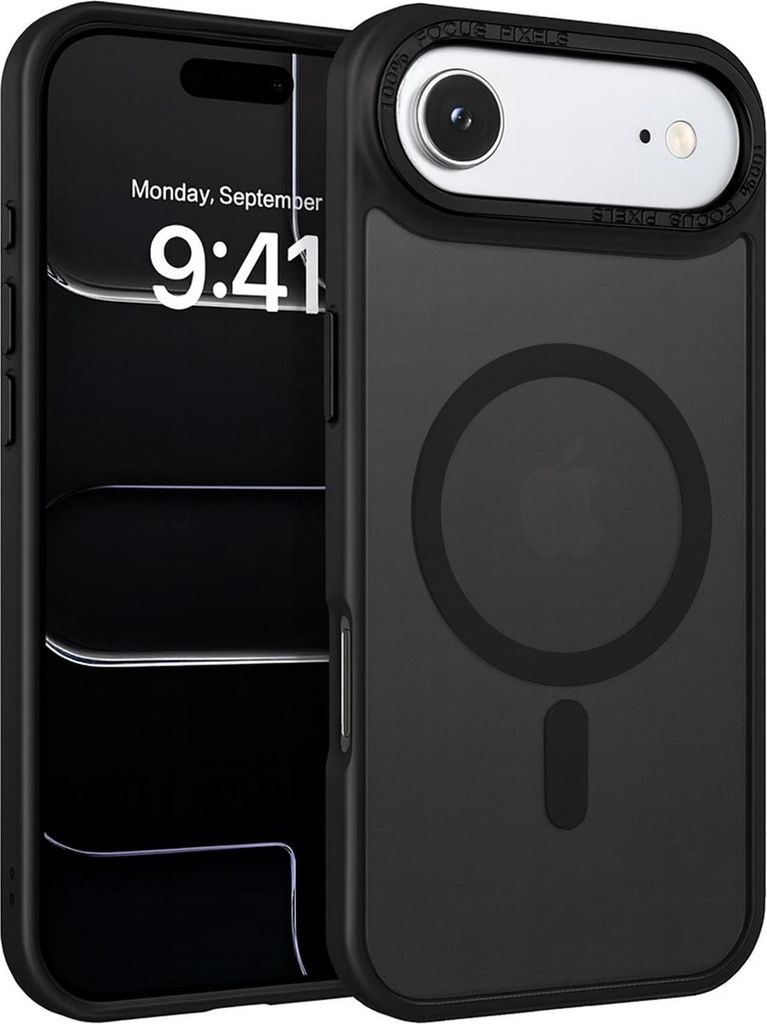 Handyhülle für iPhone Air Hülle MagSafe kompatibel mit Metall Kamerarahmen Magnet Case TPU Kantenschutz