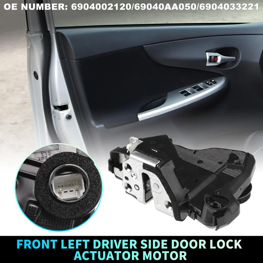 Moteur de porte avant gauche bloquée solution pour Toyota 4Runner Noir