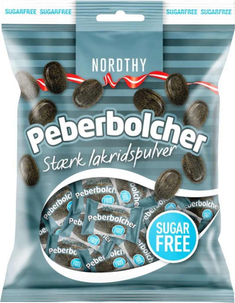 Nordthy Peberbolcher / Pfefferbonbon ZF 125g Btl. Produktbild 