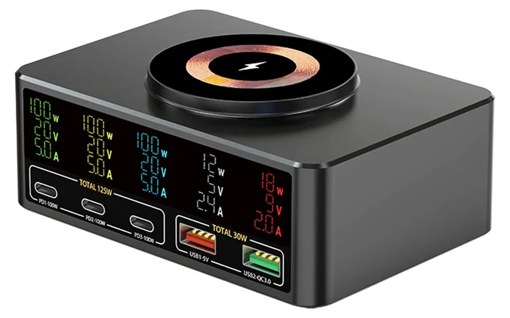 Station de Charge 140W : Fini l'Encombrement avec le Multi-ports et LCD