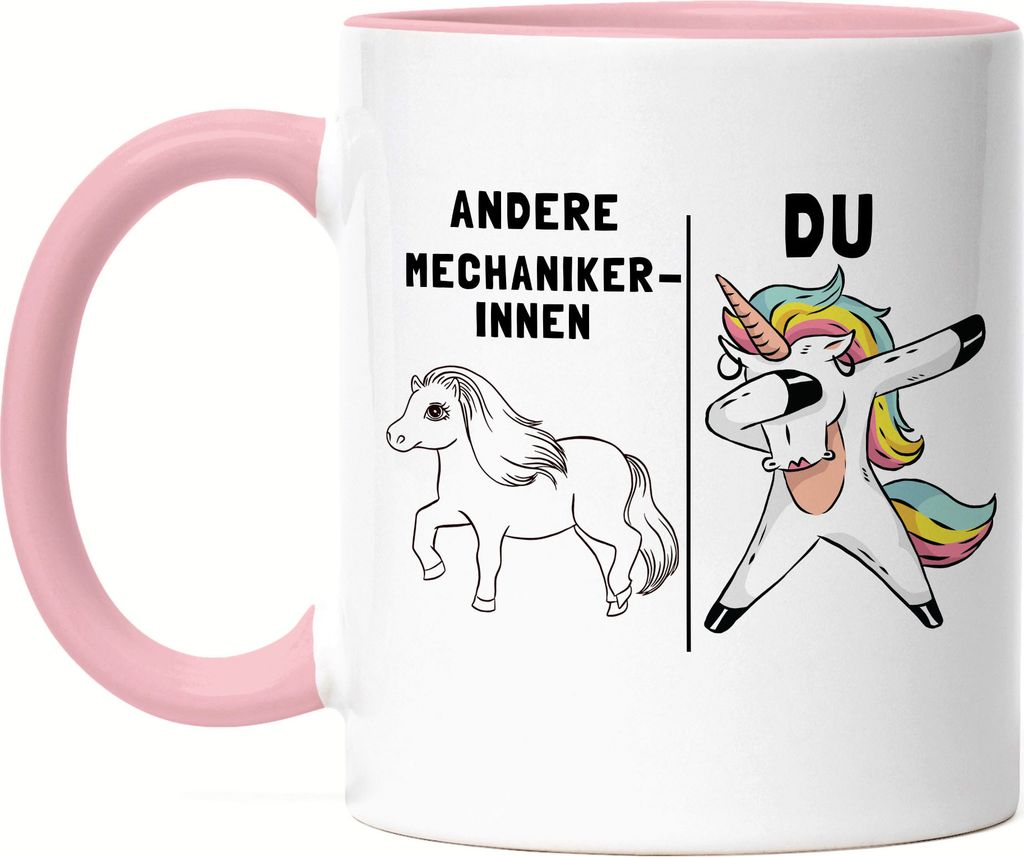 Andere Mechanikerinnen Du Tasse Rosa Pferd Einhorn Humor Lustig Unicorn Geschenk Apotheke