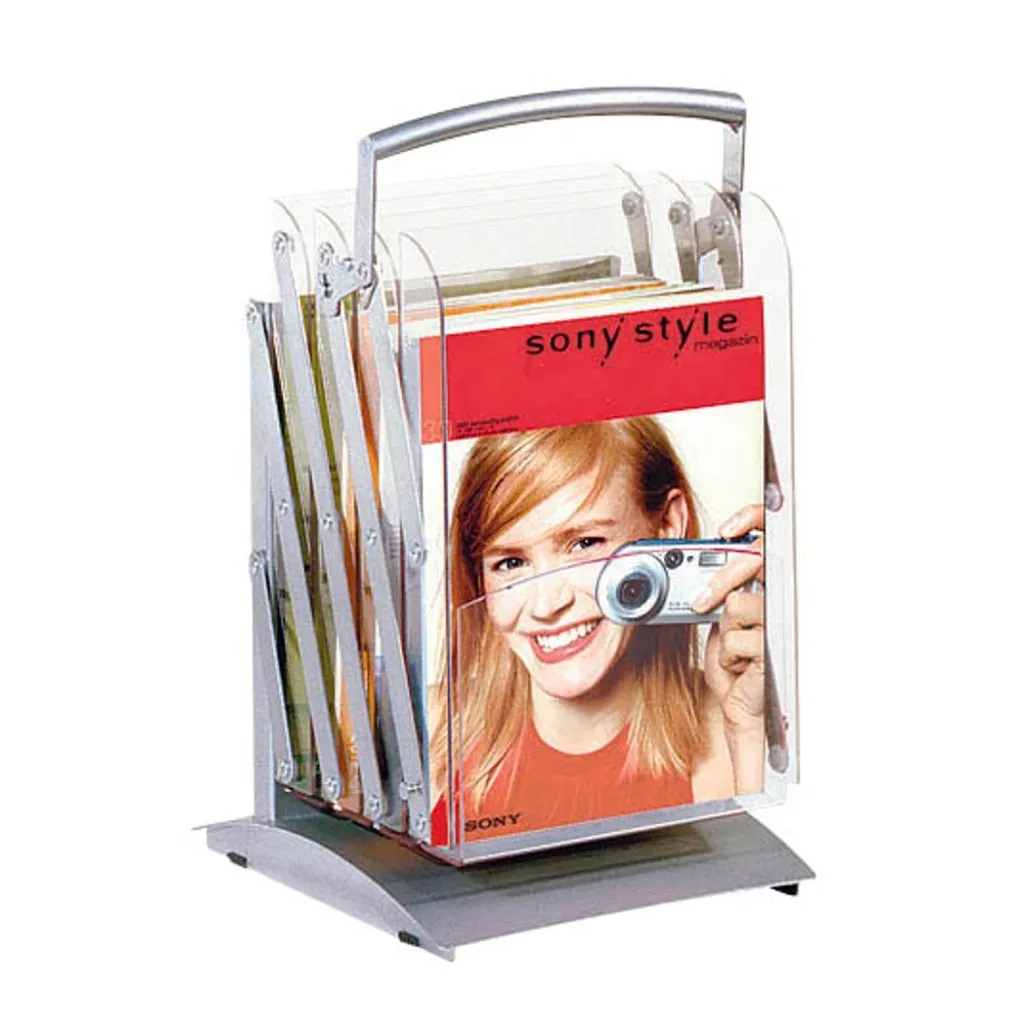 Porte-brochure robuste à 4 compartiments Kerkmann Tec-Art pour bureau