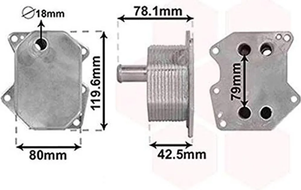 Évitez la surchauffe : Refroidisseur d'huile VAN WEZEL 18013704 moteur