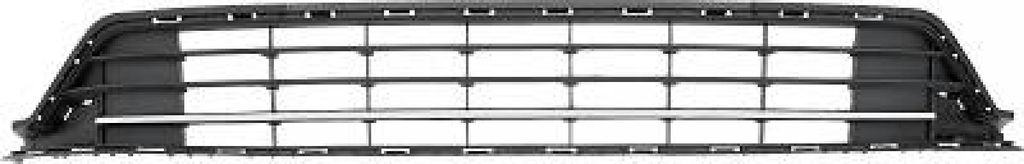 DIEDERICHS Lüftungsgitter Grill Stoßfänger für VW Golf Sportsvan (AM1, AN1) Chrom/Schwarz