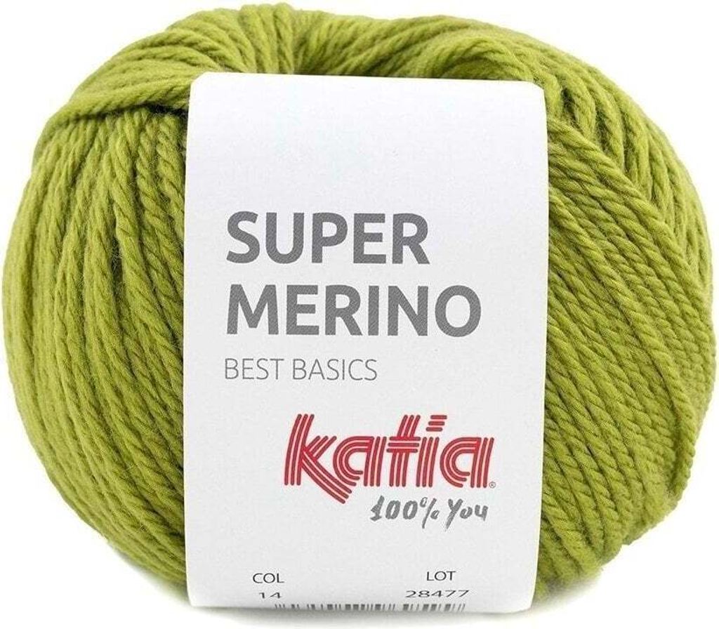 Katia Super Merino 14 Pistachio Przędza dziewiarska Zdjęcie produktu 