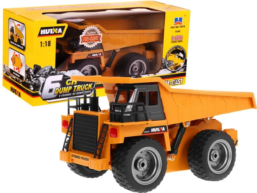 Camion-benne télécommandé Ramiz - Véhicule de chantier RC pour enfant