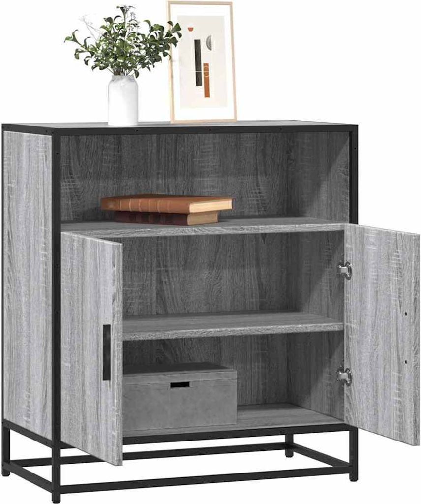 Maison Exclusive - Sideboard Grau Sonoma 68x35x76 cm Holzwerkstoff