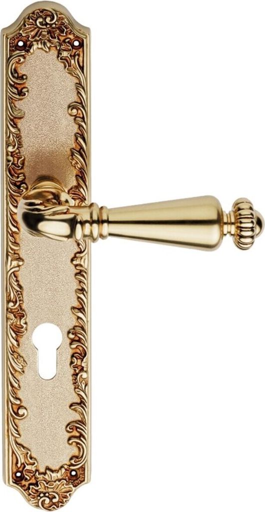 Casa Padrino Barock Türgriff Set Französisches Gold 14,5 x H. 30 cm - Barock Kollektion