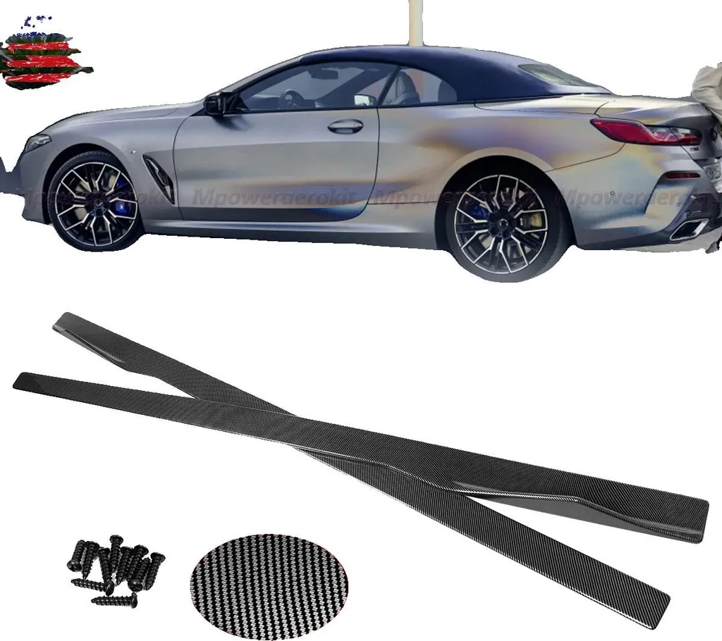 Protection Bas de Caisse 225cm Style Carbone pour Coupé 2 Portes