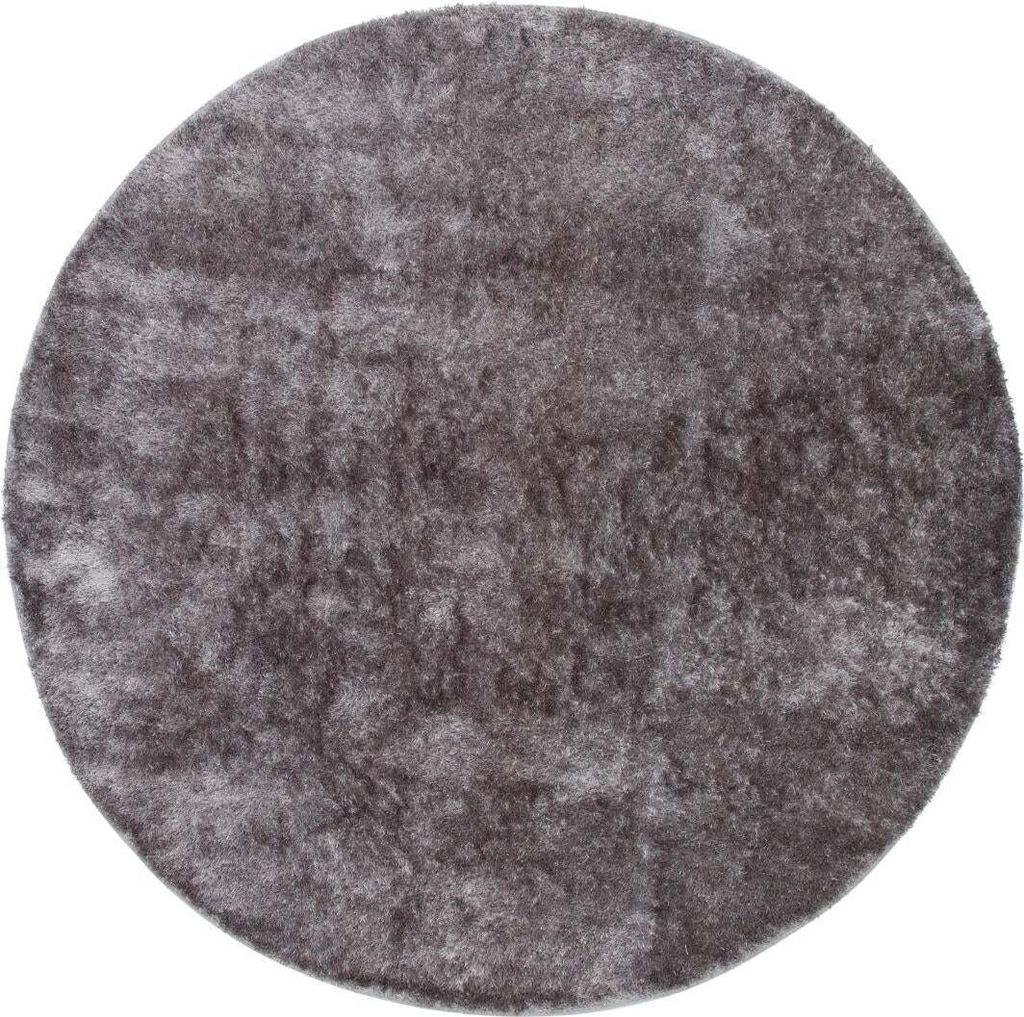 FURNLUX Wohnzimmer Teppich Mattis Grau 200cm / Hauptfarbe: Grau / Abmessungen: 200 x 200 x 3 cm
