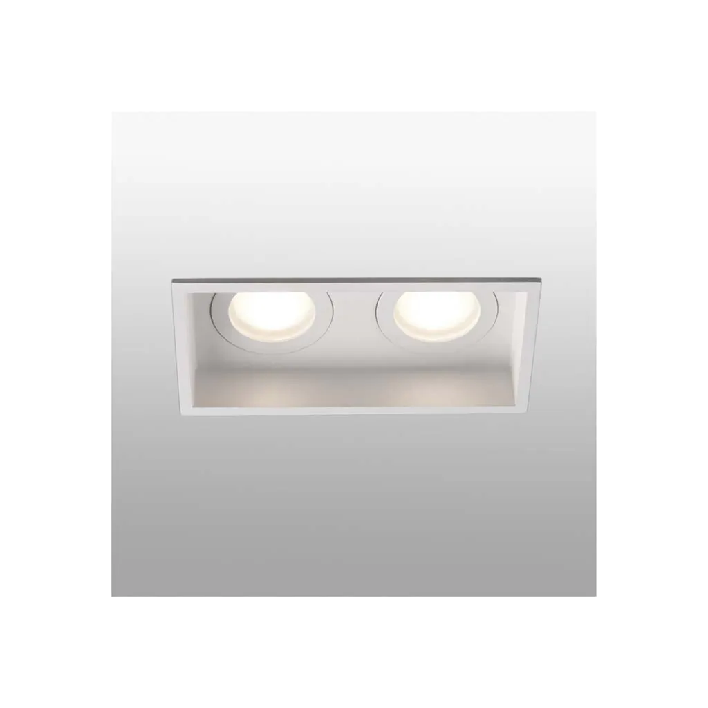 Faretto HYDE 2 luci GU10 IP44 Bianco