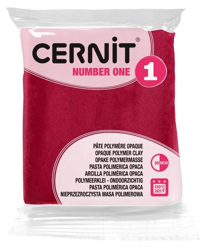 Cernit Polymer Clay N°1 Polymer-Ton Bordeaux 56 g