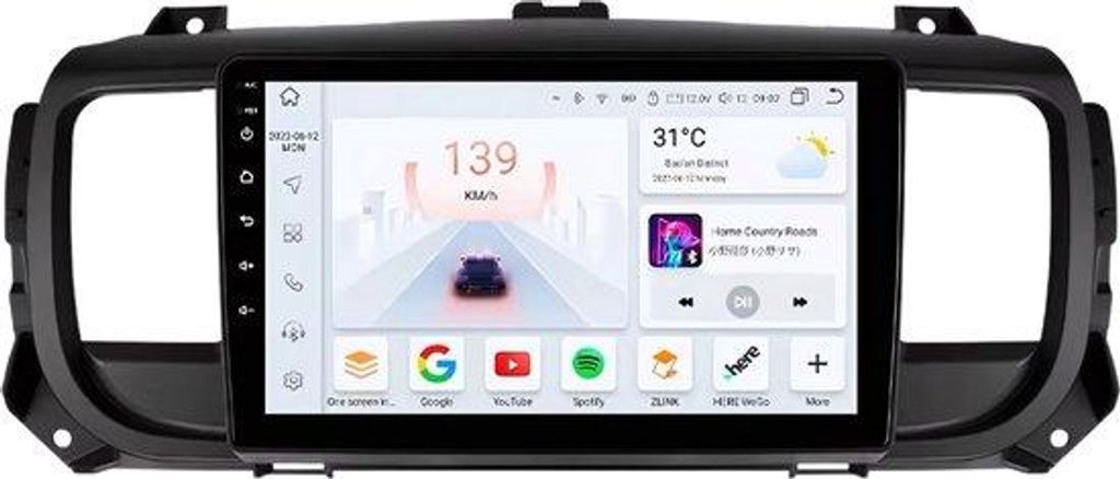 Autoradio mit Bluetooth und CarPlay für Peugeot Expert 3, Citroën Jumpy 3 und SpaceTourer (2016–2021) – Kompatibel mit Apple und Android – ...