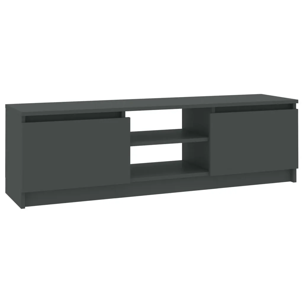 Meuble TV vidaXL Gris 120x30x35,5 cm en Bois Composite Robuste