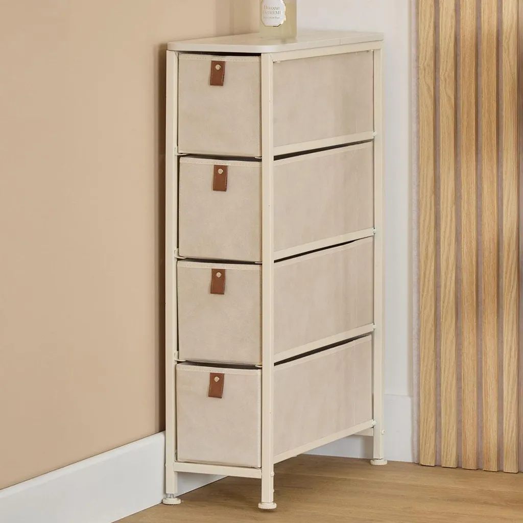 Armoire à paniers Verdun Beige : finissez-en avec le désordre mural
