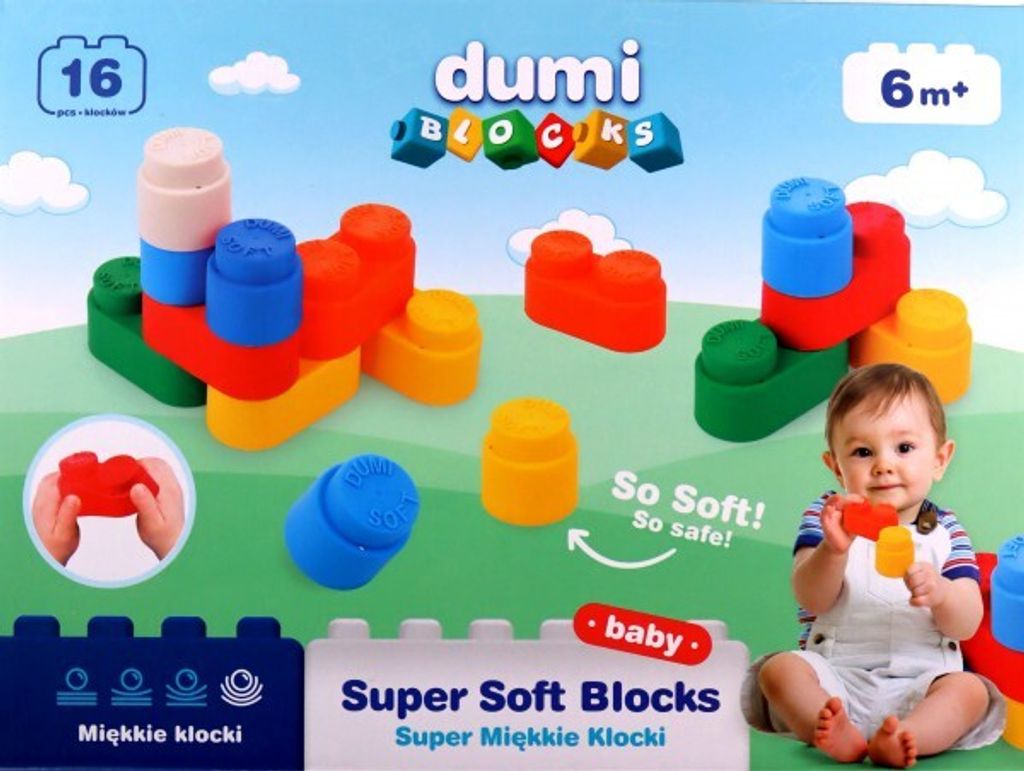 Dumel Exost Super Miękkie Klocki 16szt.