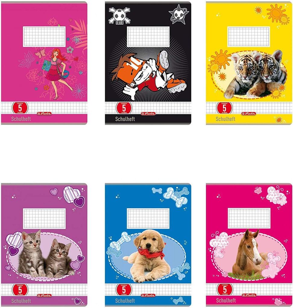 Herlitz Schulheft x.book DIN A5 Lineatur 5 / kariert 16 Blatt (1 Heft)