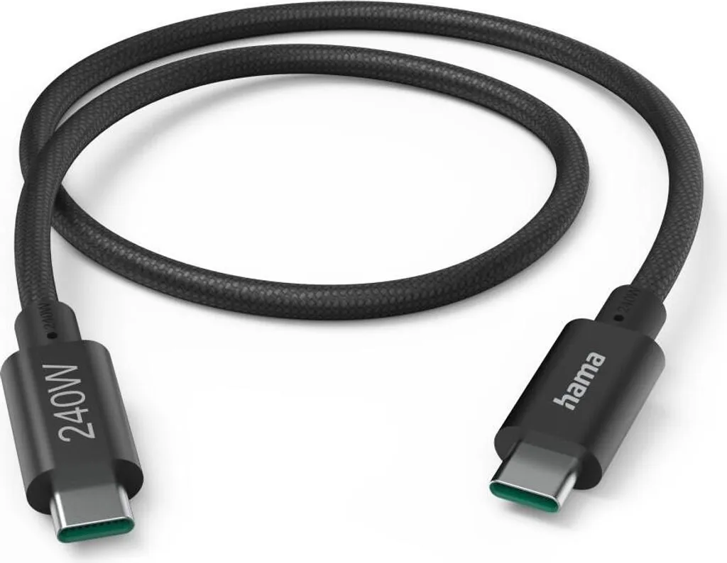 Câble de recharge rapide USB-C 240W et transfert data 5Gbps long 1,5m