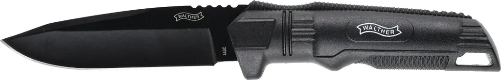 Walther BackUp Couteau à Lame Fixe pour Randonnée et Défense Personnelle