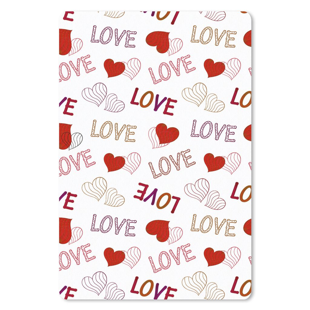 MuchoWow Mauspad Mousepad Liebe - Herz - Muster 18x27 cm - Mousepads - Maus Mat - Pad - Mausunterlage